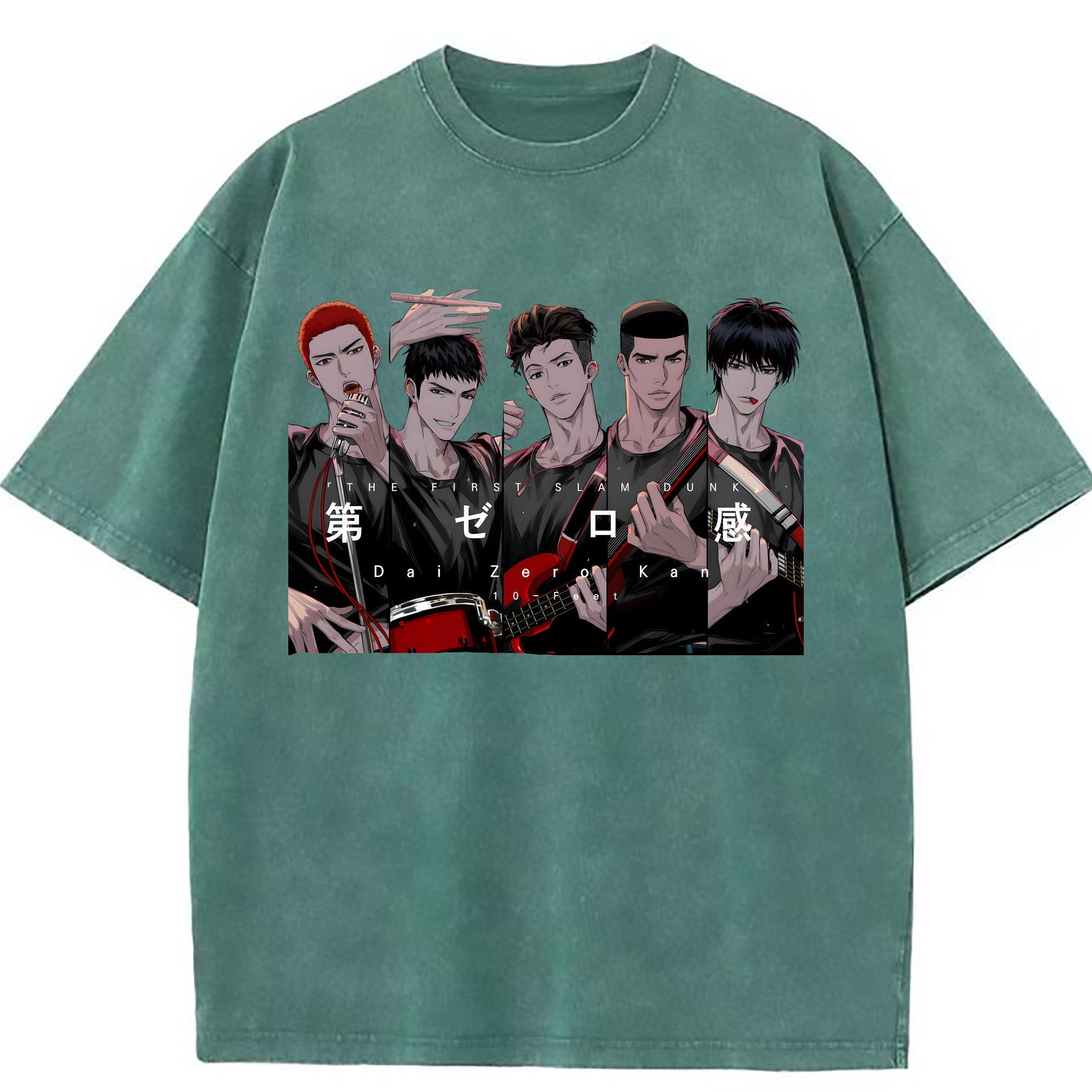 （画像用） SLAM DUNK／スラムダンク 綿100% ヴィンテージ風 半袖Tシャツ（フロントプリント）
